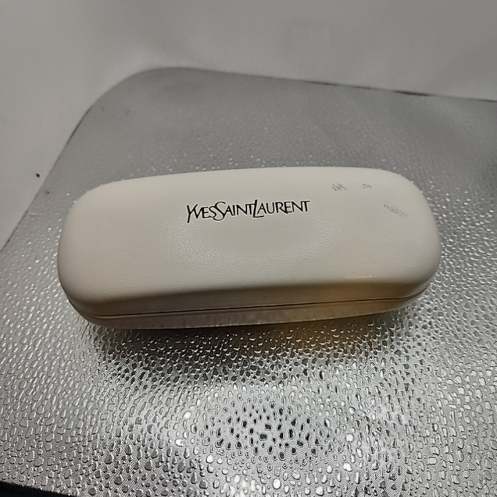 Yves Saint Laurent Ivory Eyeglass Case